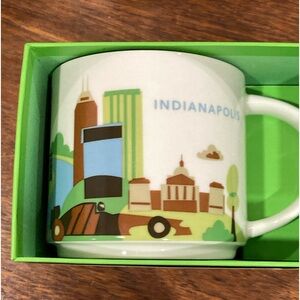 Starbucks 2015 Indianapolis Mug You Are Here Collection 14oz Coffee Mug YAH NIB